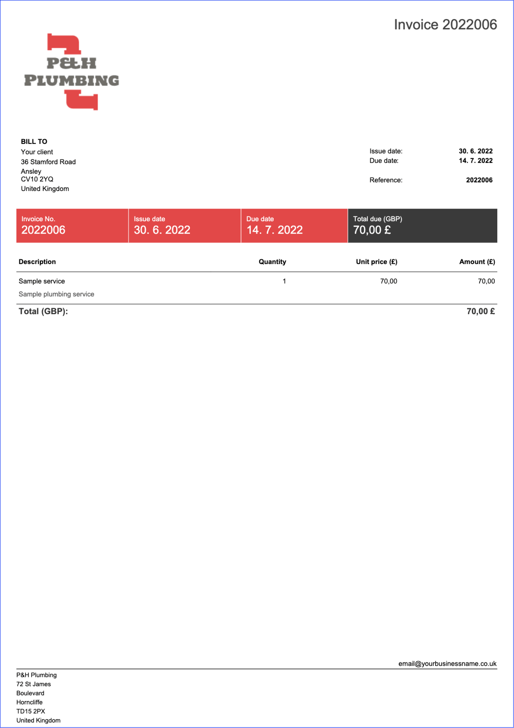 Free Google Doc And Sheets Invoice Templates Billdu