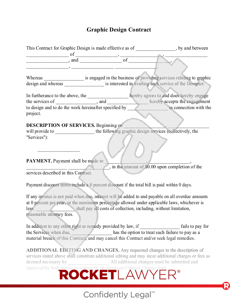 Free Graphic Design Contract Make Sign Rocket Lawyer Free Graphic Design Contract Make Sign Rocket Lawyer
