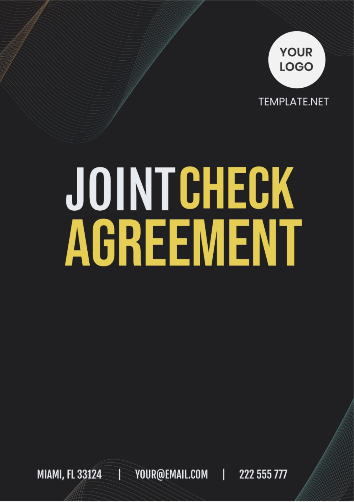 joint check agreement template
