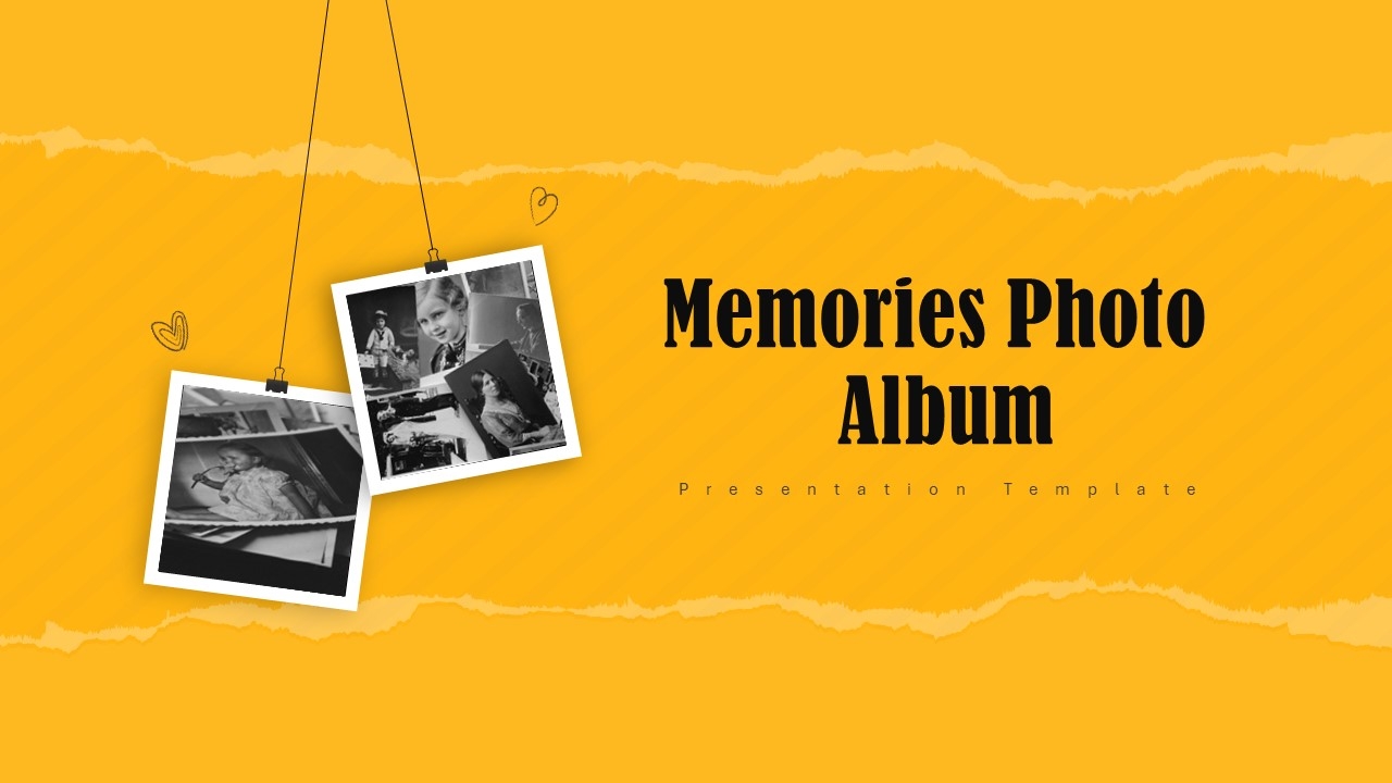 Free Memories Photo Album PowerPoint Templates And Google Slides SlideKit