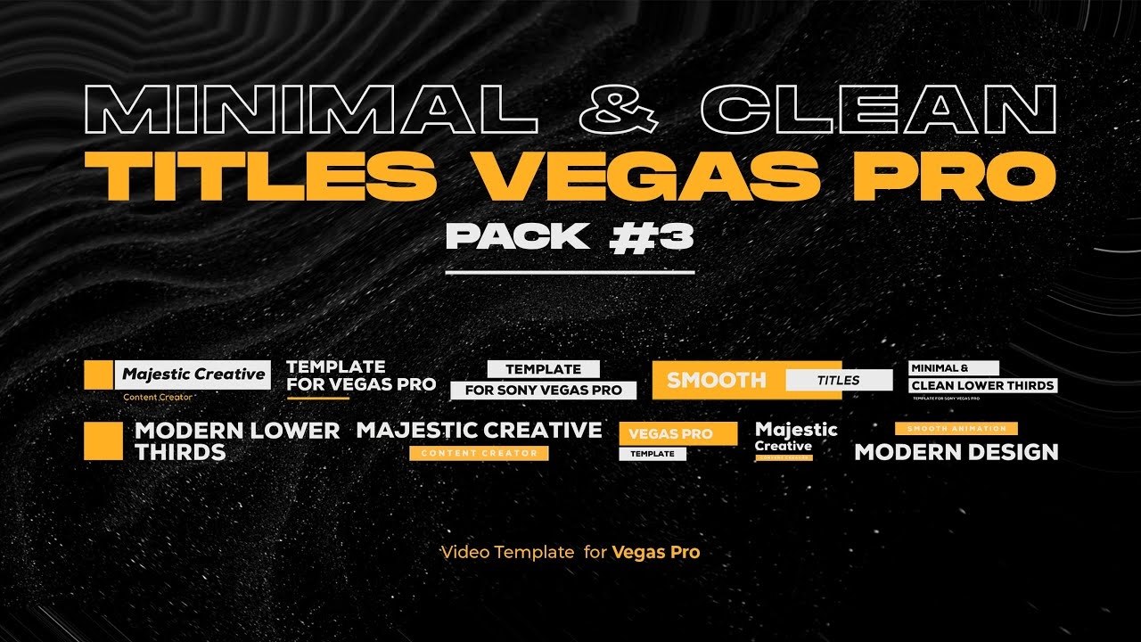 Free Minimal Clean Titles Pack 3 Template Sony Vegas Pro 13 Or Newer YouTube