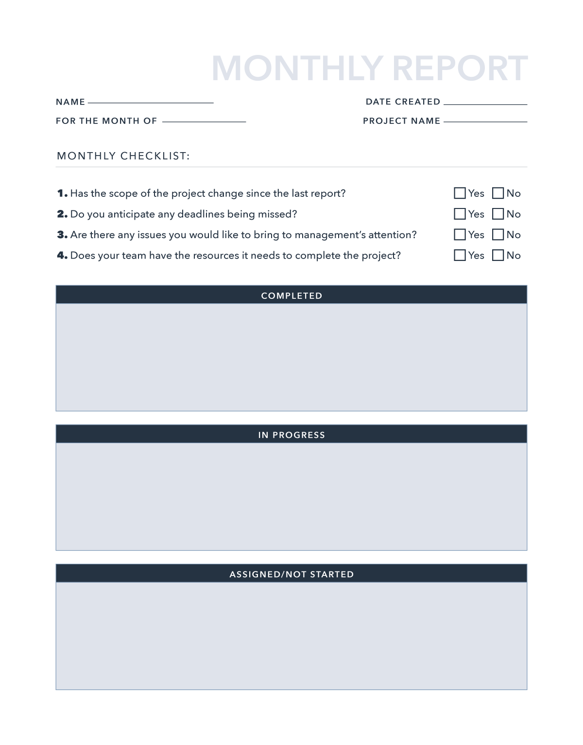 Free Monthly Report Word Excel PDF Google Docs Google Slides HubSpot Free Monthly Report Word Excel PDF Google Docs Google Slides HubSpot