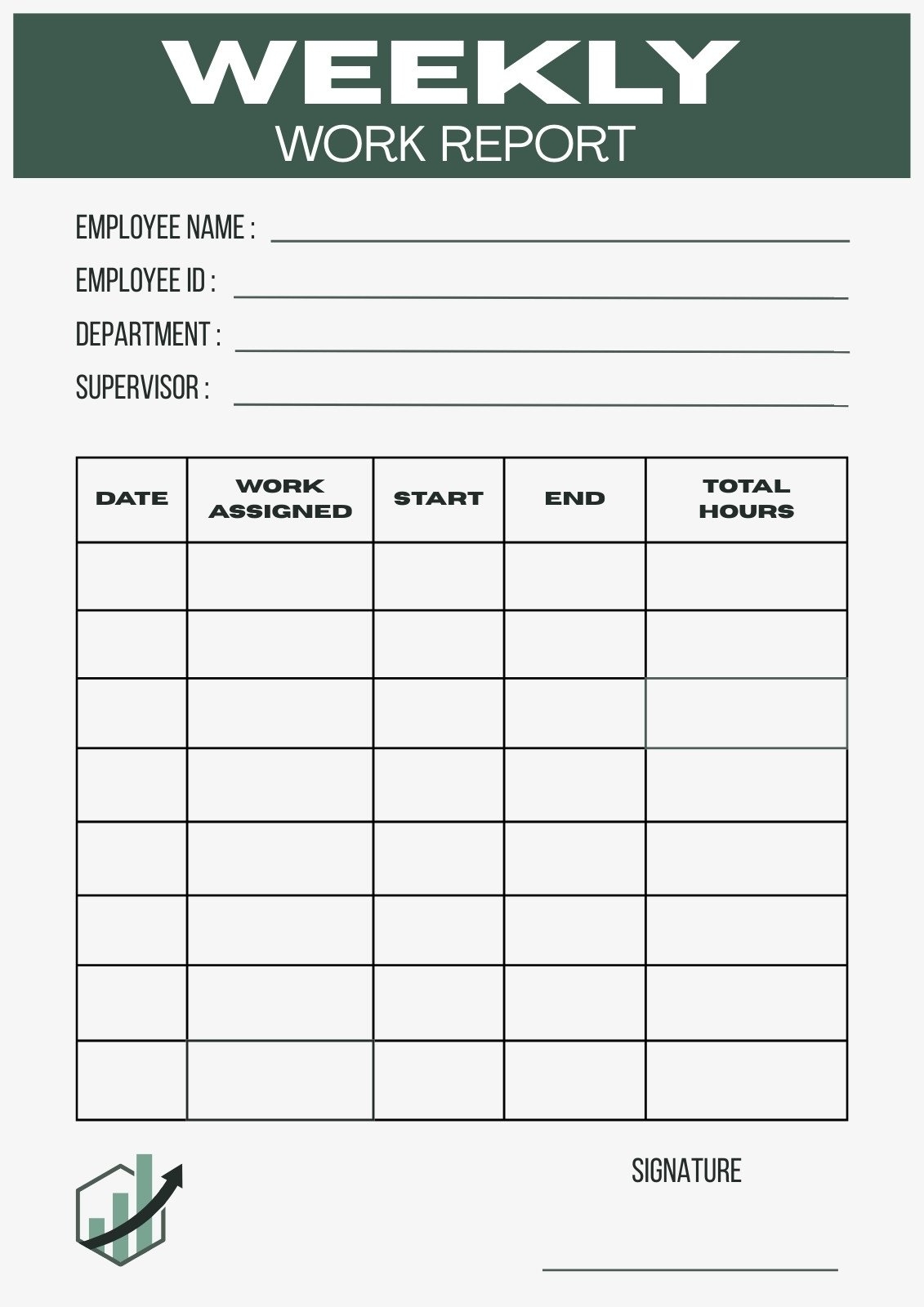 Free Printable Customizable Weekly Report Templates Canva