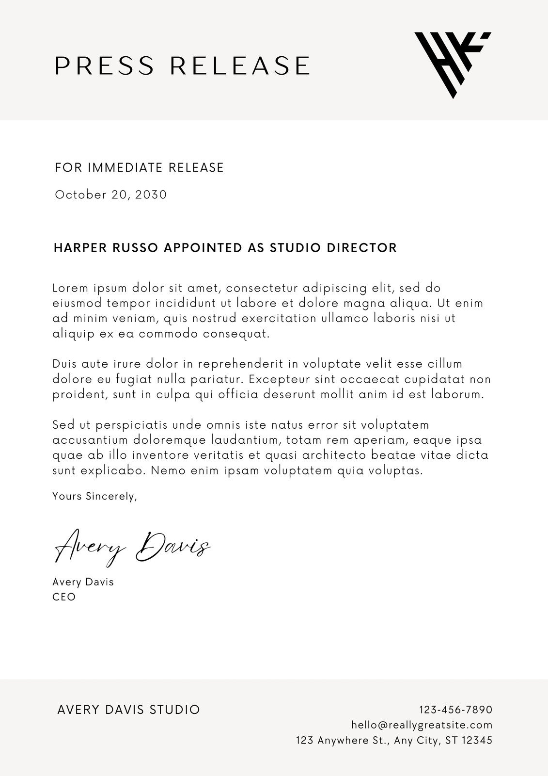 Free Printable Editable Press Release Templates Canva