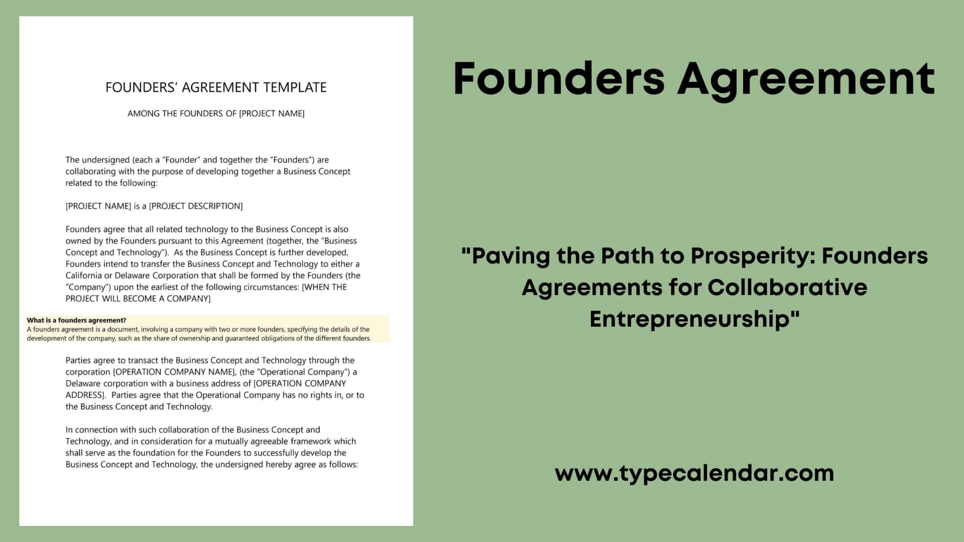 founders agreement template founders agreement template