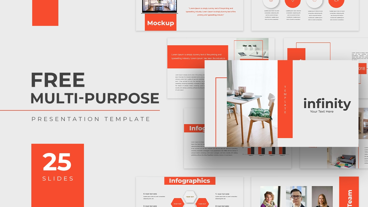 Free Professional Multipurpose Powerpoint Templates SlideKit