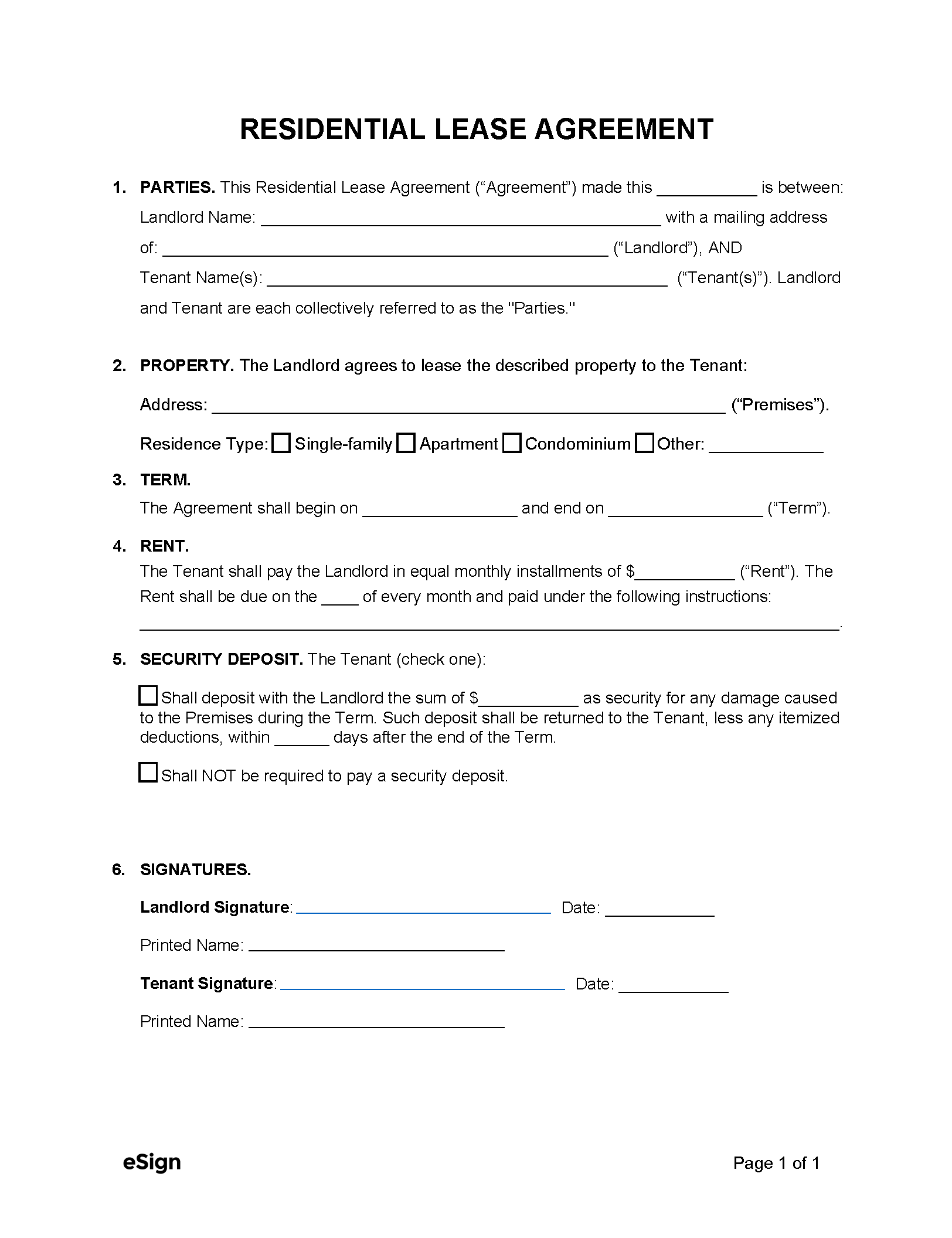 house contract template