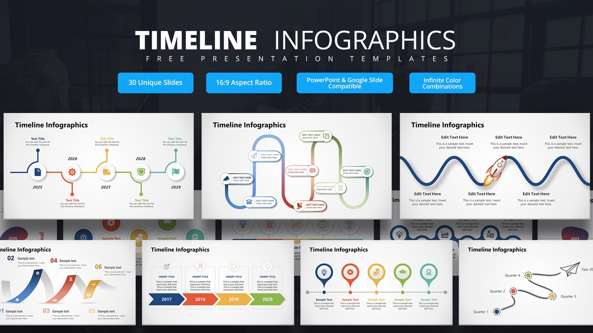 Free Timeline Infographics