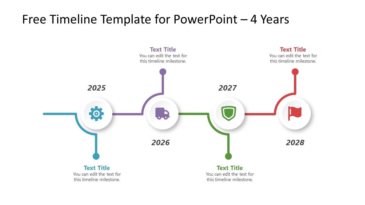 free timeline infographic template