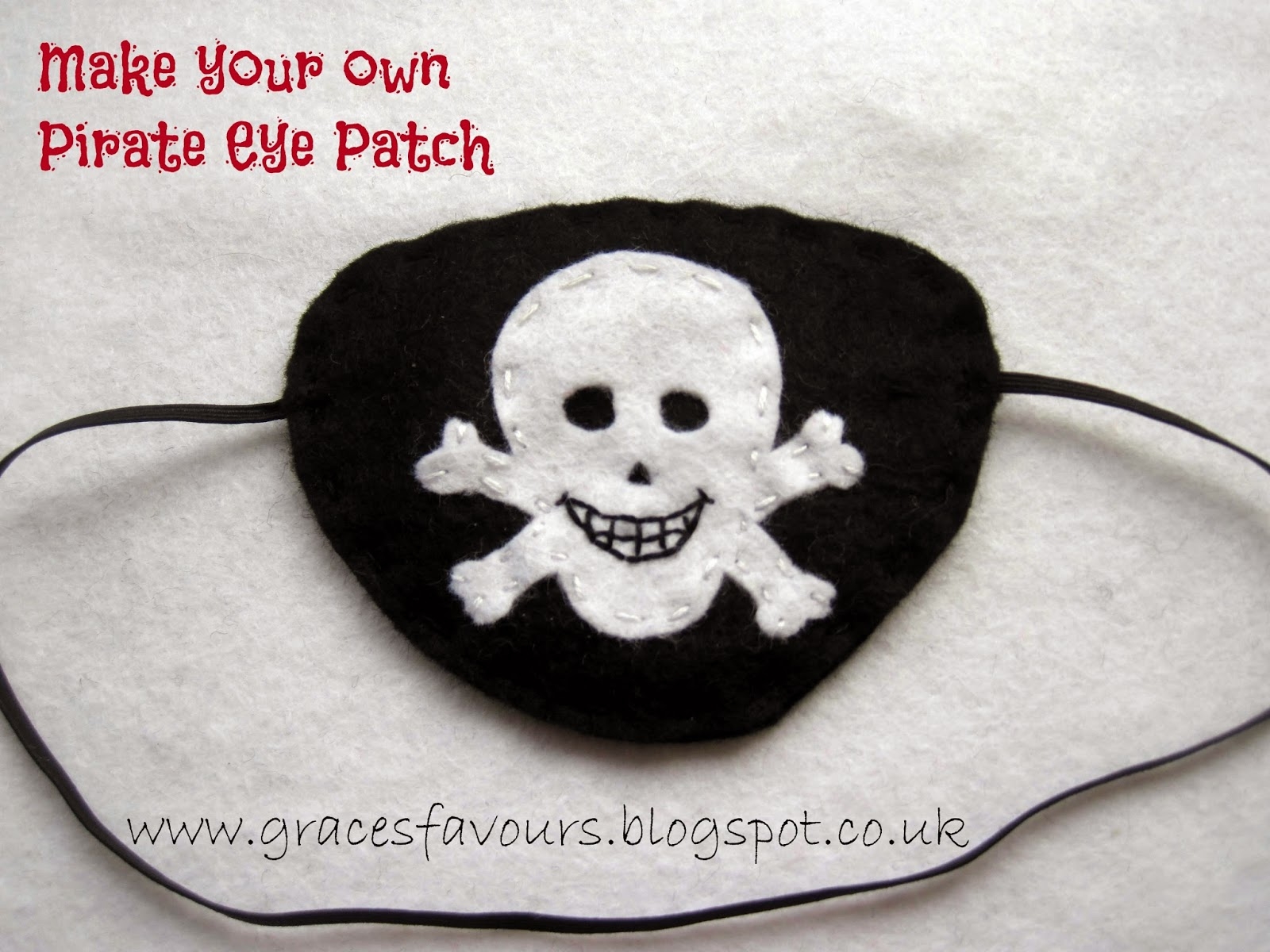 Grace s Favours Craft Adventures How To Make A Felt DIY Pirate Eye Patch Tutorial