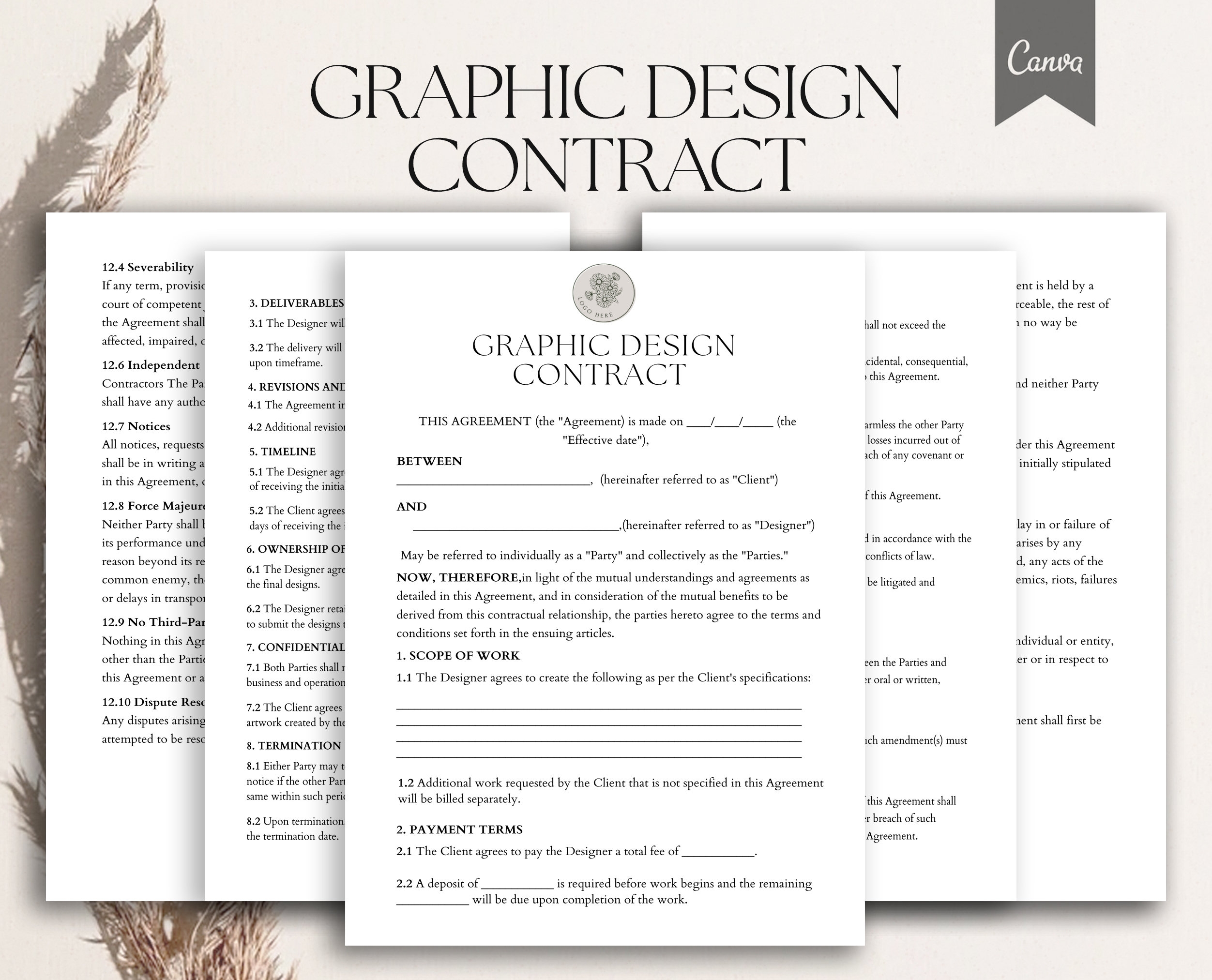 graphic design contract template graphic design contract template