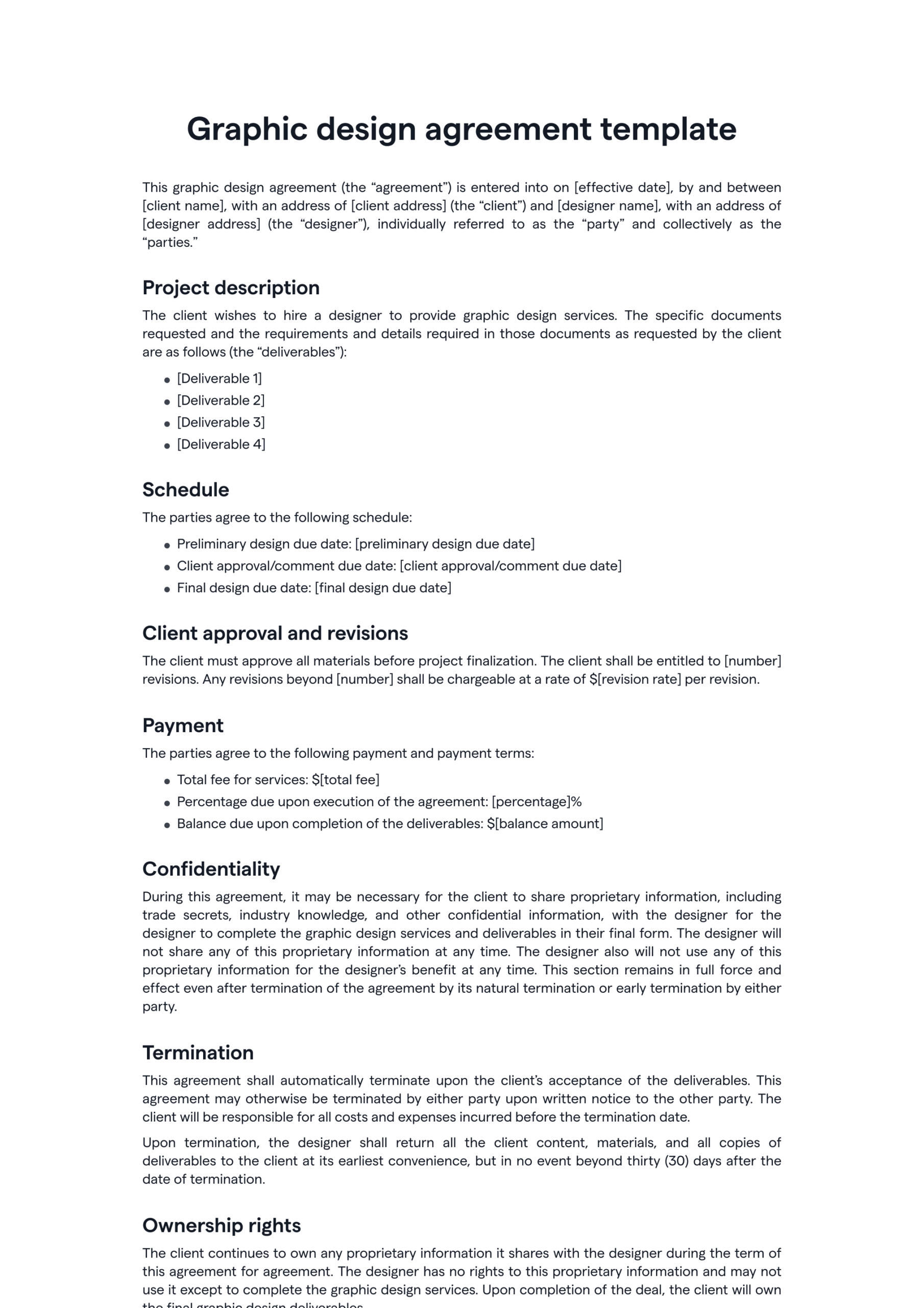 Graphic Design Contract Templates Notch Graphic Design Contract Templates Notch