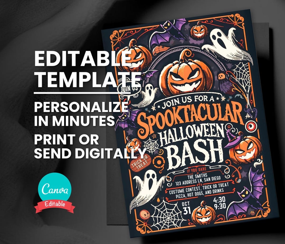 halloween invitation template