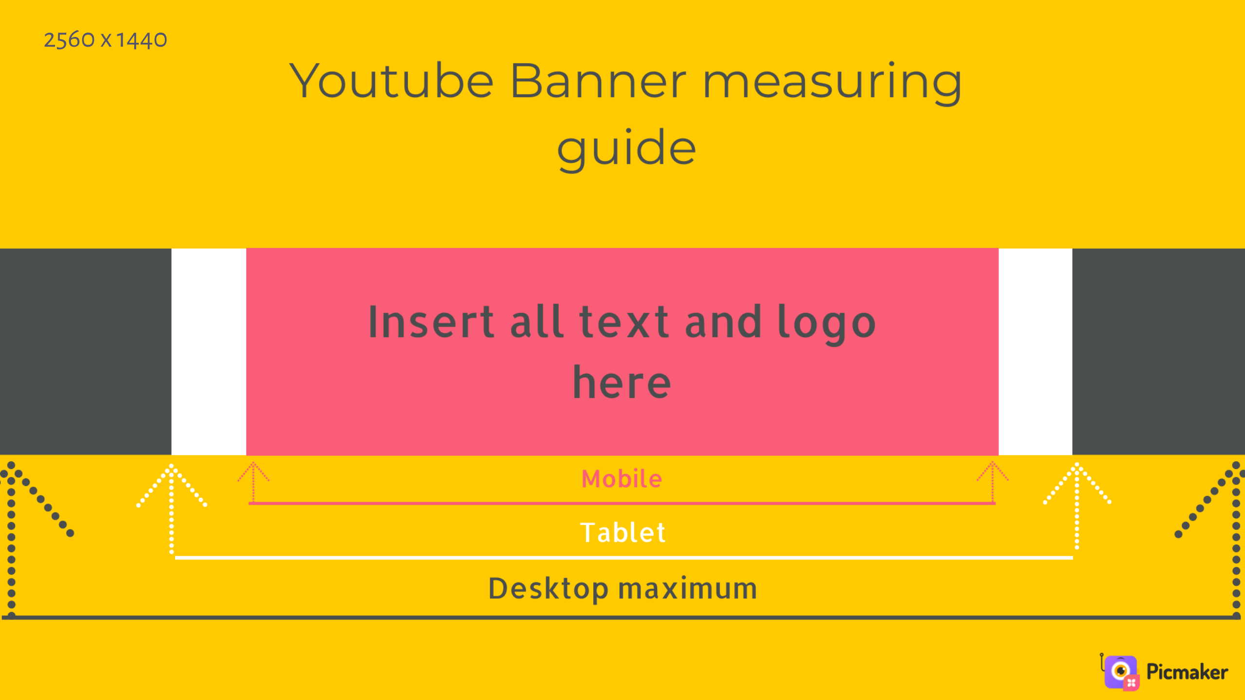 How To Design A YouTube Banner That Fits All Devices Picmaker Tutorials