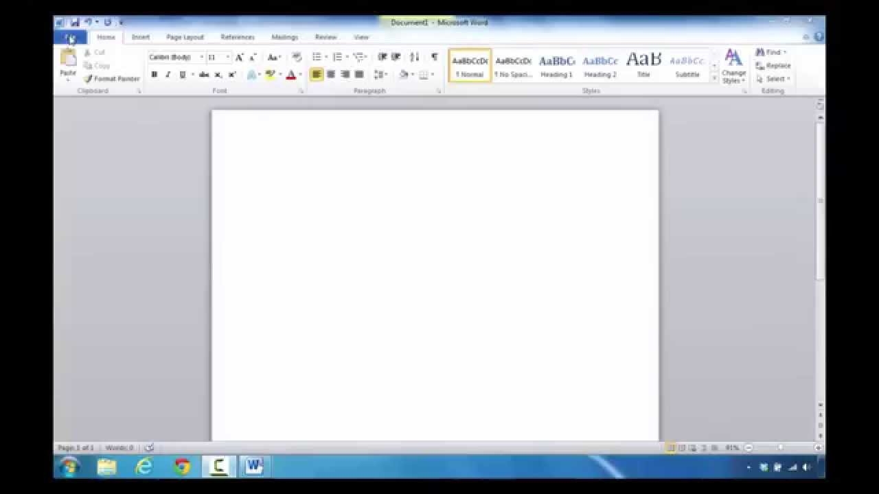 How To Find And Create A Resume Template In Microsoft Word 2010 YouTube