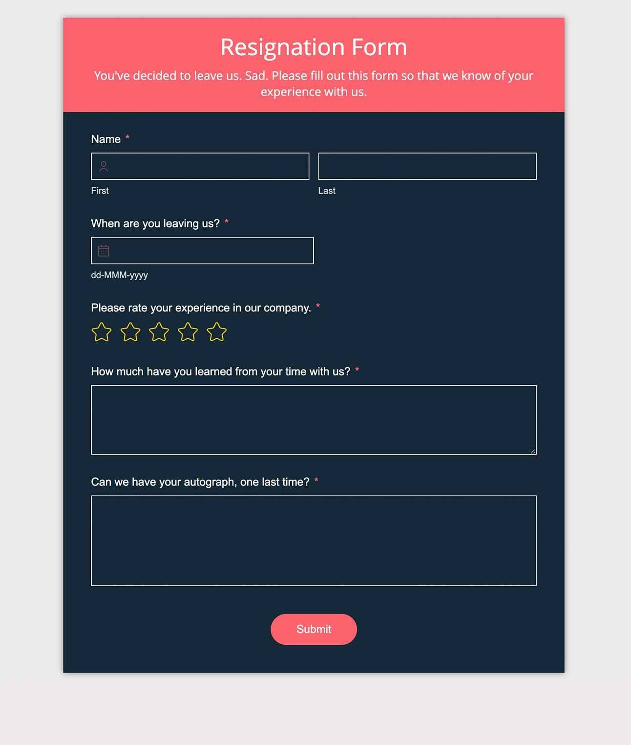 HTML Form Templates Free Online Form Templates HTML Form Templates Free Online Form Templates