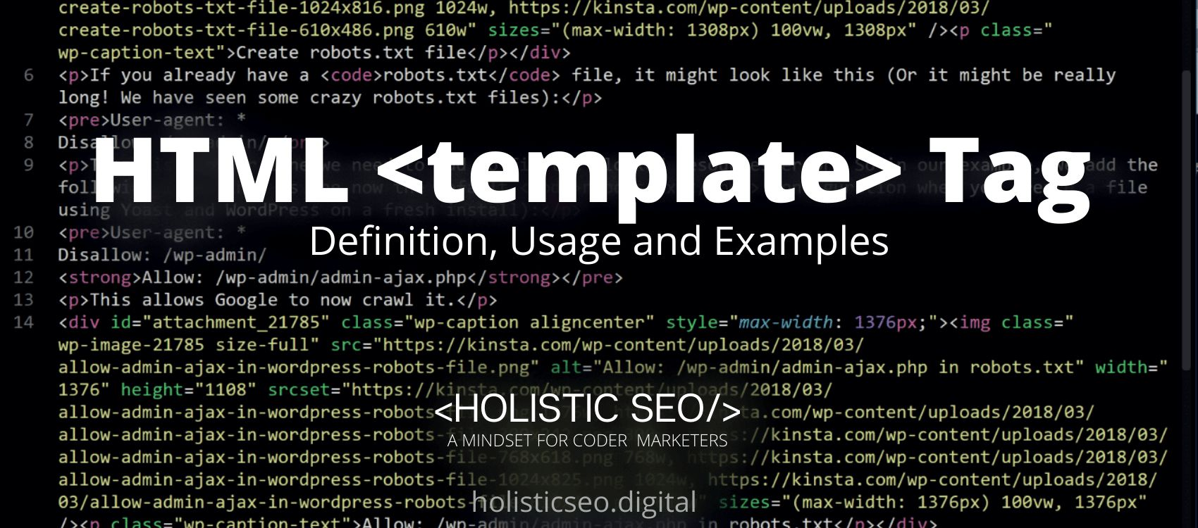 HTML template Tag Definition Usage And Example Holistic SEO