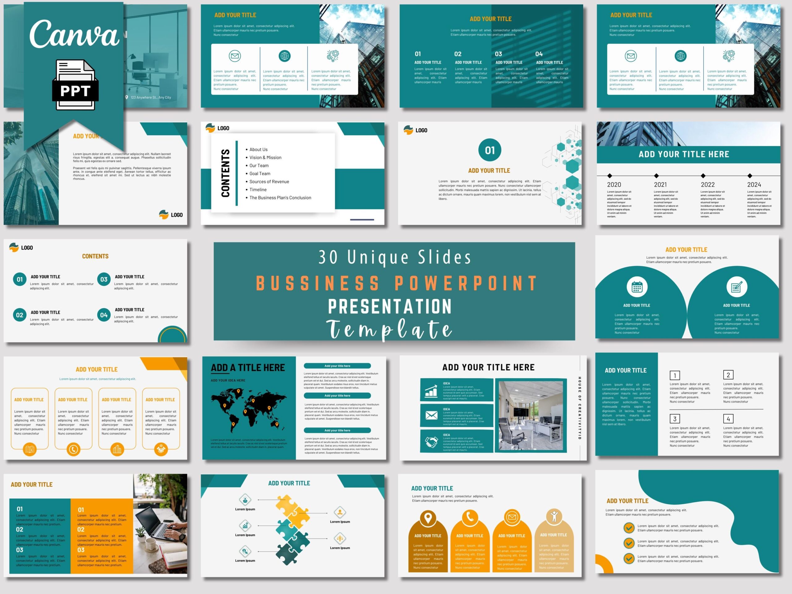Modern Canva Powerpoint Presentation Template 30 Unique Slides PPTX Etsy Modern Canva Powerpoint Presentation Template 30 Unique Slides PPTX Etsy