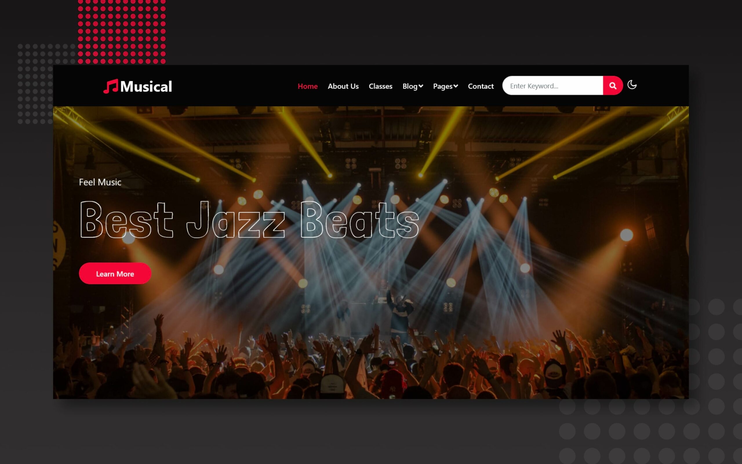 Musical A Website Template For A Musician W3Layouts