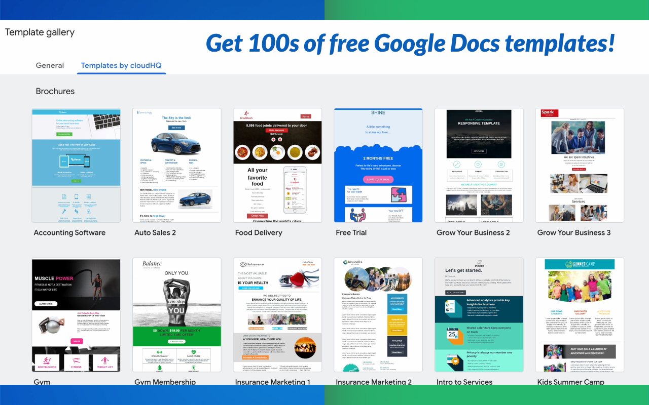 NEW Free Google Docs Templates CloudHQ NEW Free Google Docs Templates CloudHQ
