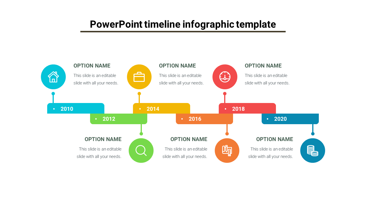 PowerPoint Timeline Infographic Template Google Slides