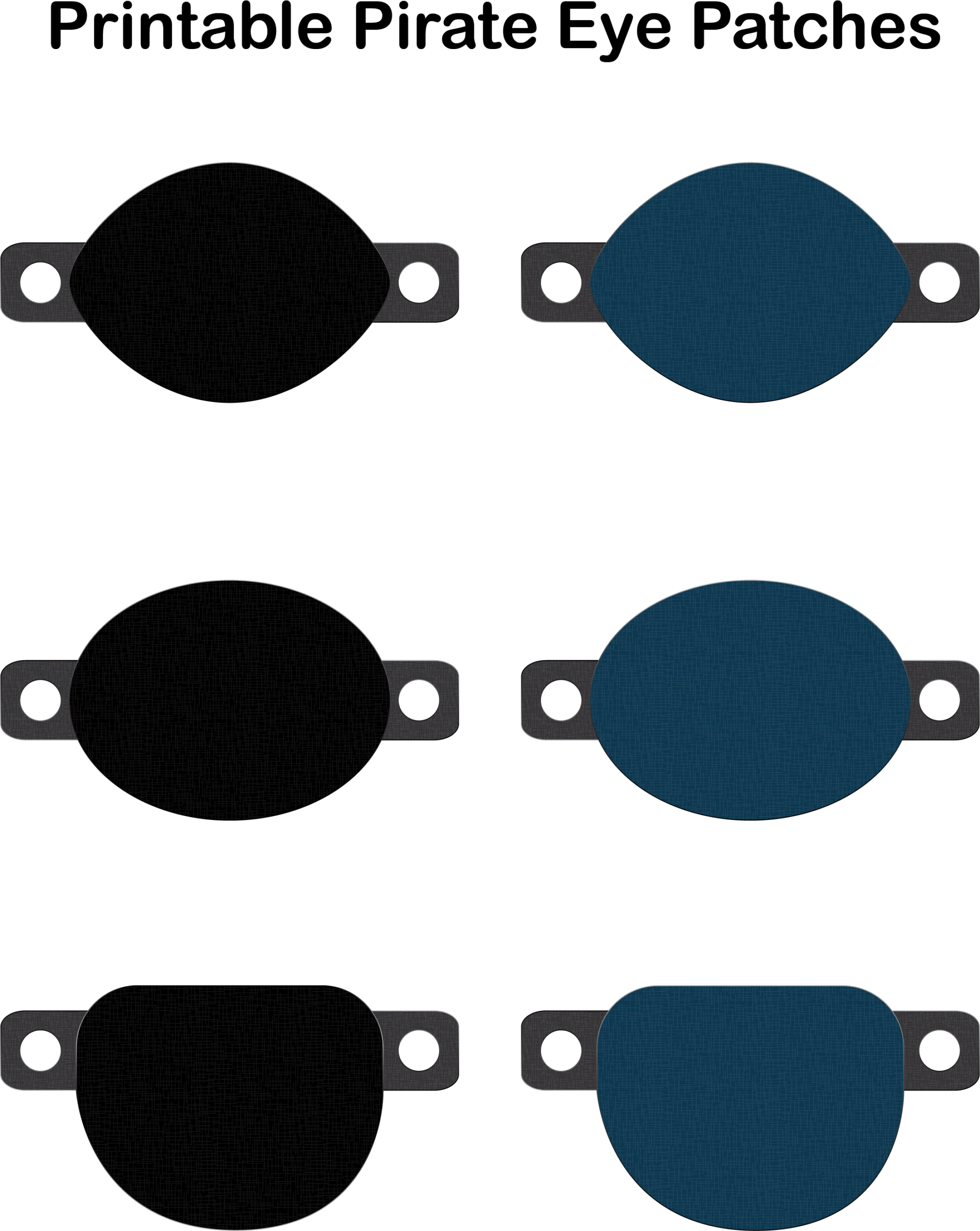 Printablee Eye Patch Template Pictures Hd Patches For Printable Pirate Eye Patch 2550x3300 Png Clipart Download