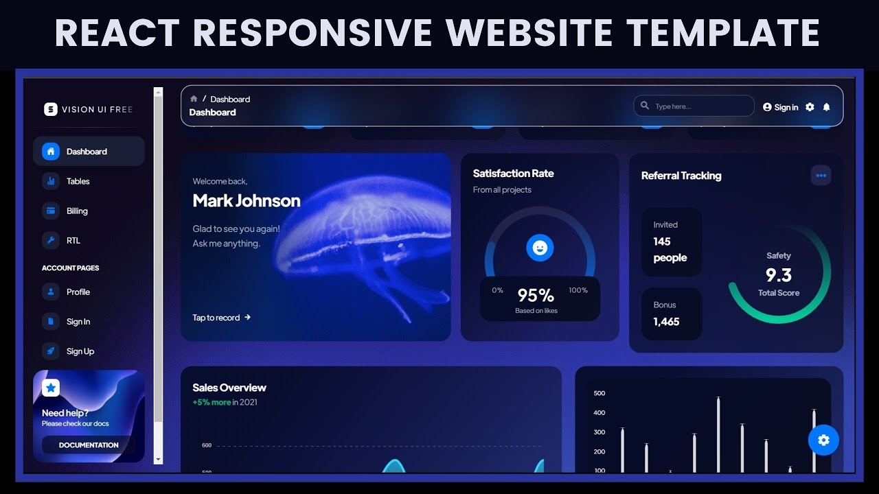 React Responsive Website Template Free Download Start Building Your Dream Project With React YouTube