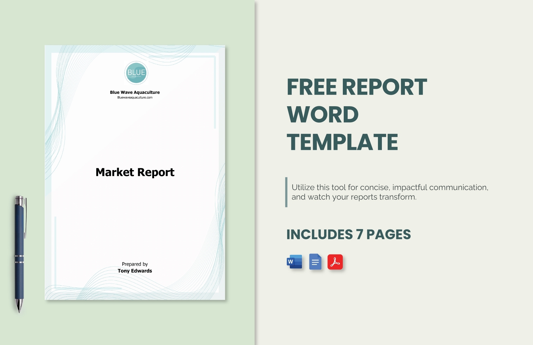 Report Word Template In Google Docs Word PDF InDesign Download Template