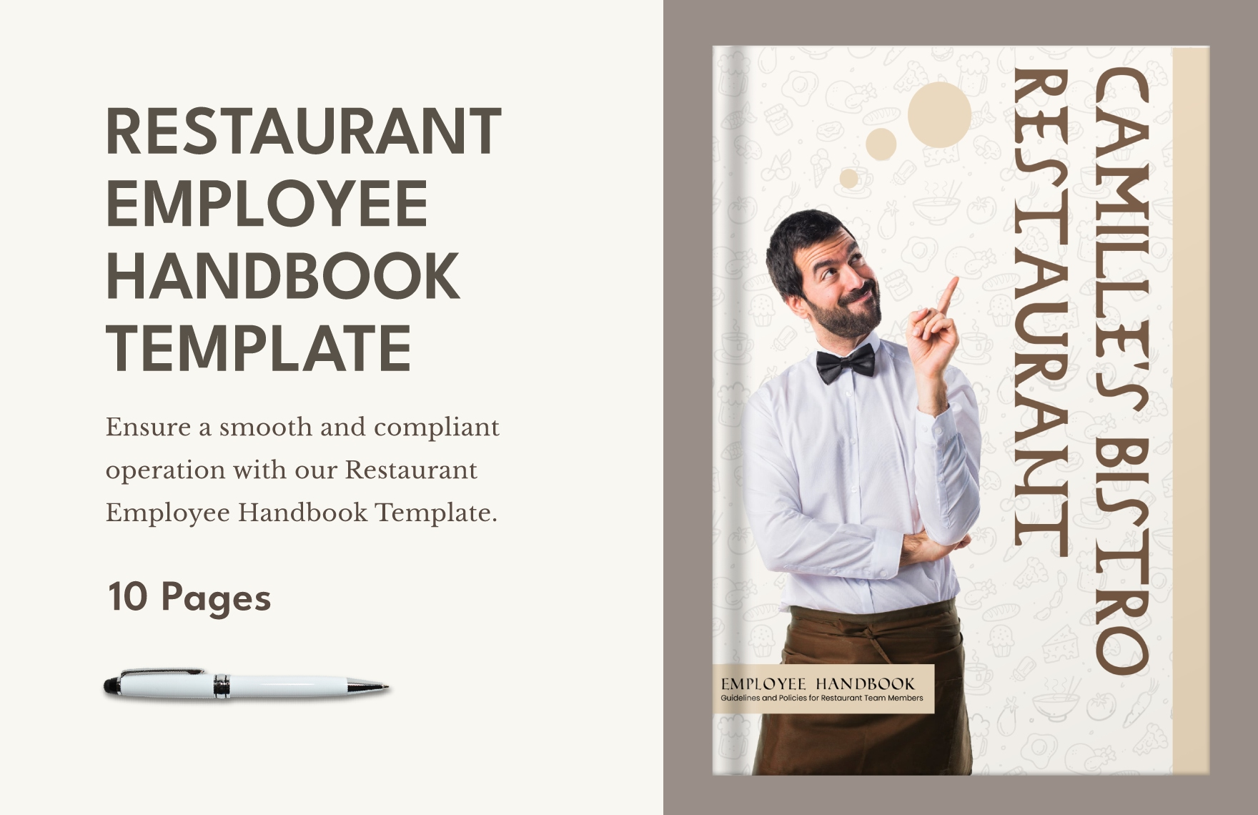 Restaurant Employee Handbook Template In Word Pages Google Docs Download Template