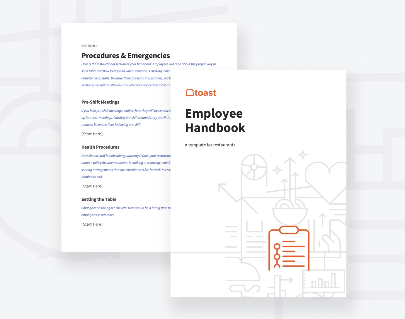 Restaurant Employee Handbook Template Toast POS