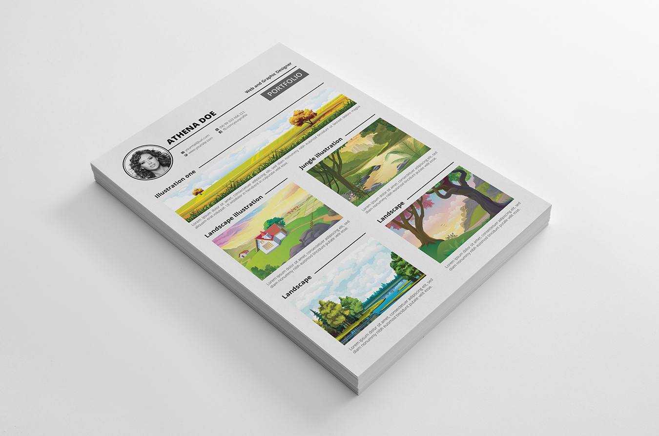 Resume Cover Letter And Print Portfolio Template Tech ALL Resume Cover Letter And Print Portfolio Template Tech ALL
