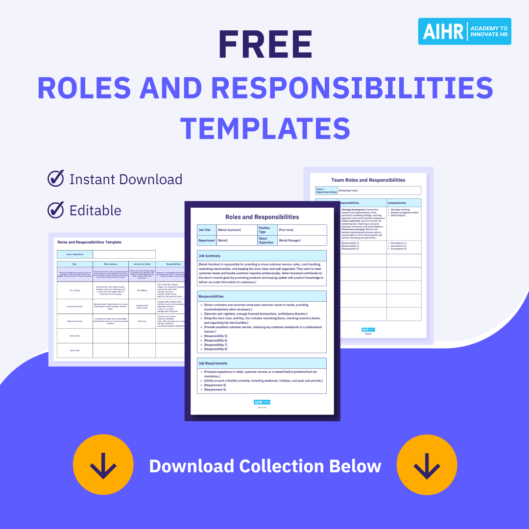 roles and responsibilities template