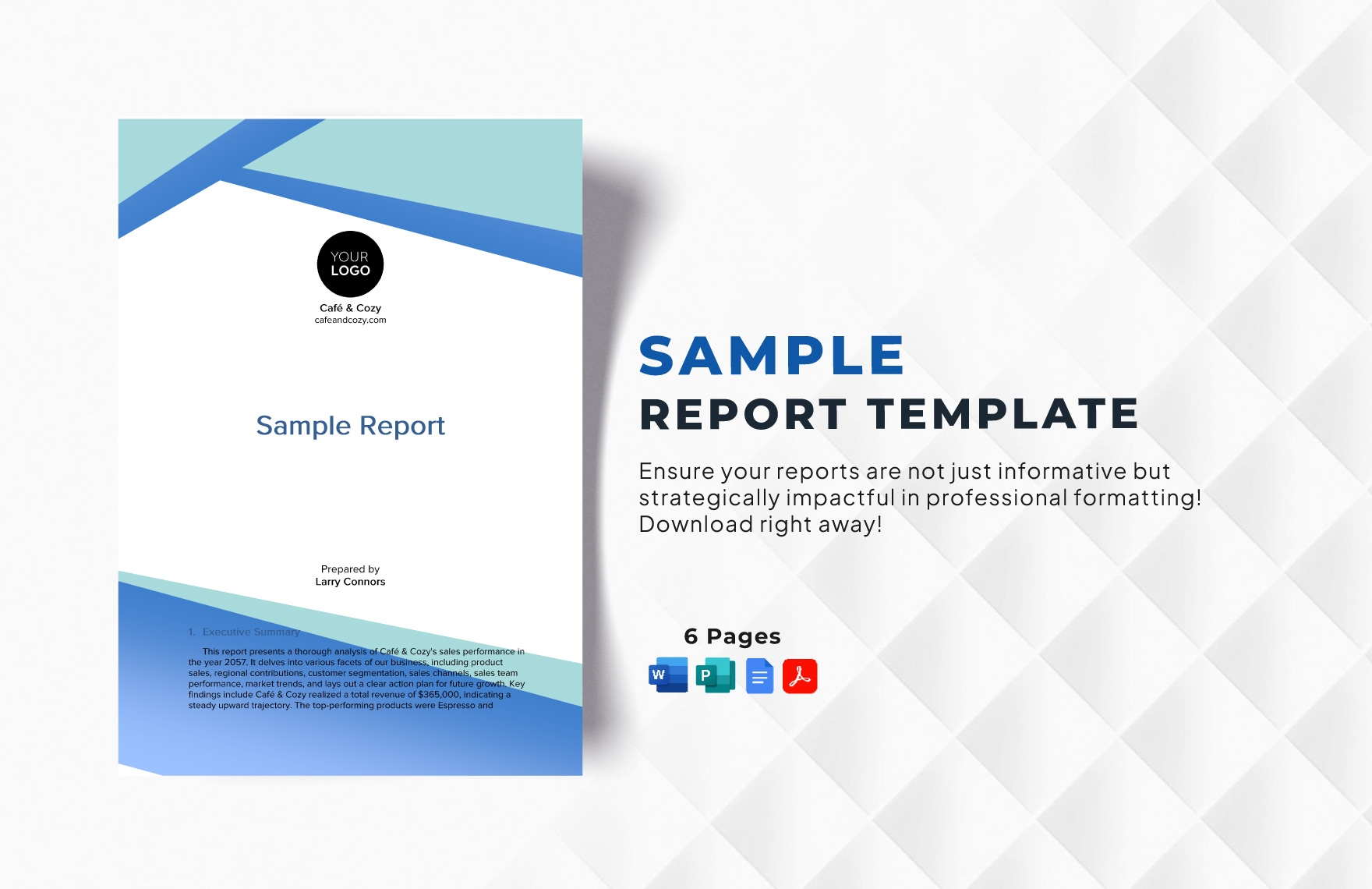 Sample Report Template In Word PDF Google Docs Publisher Download Template Sample Report Template In Word PDF Google Docs Publisher Download Template