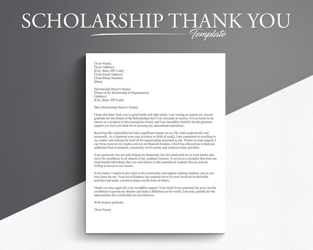 scholarship letter template scholarship letter template