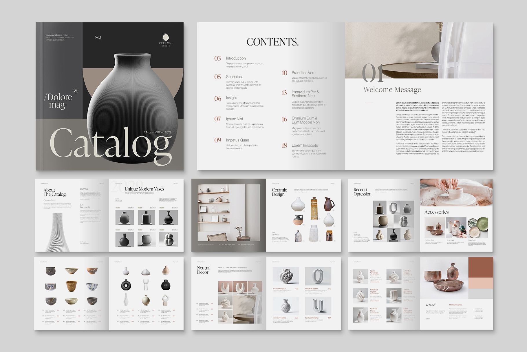 product catalogue template
