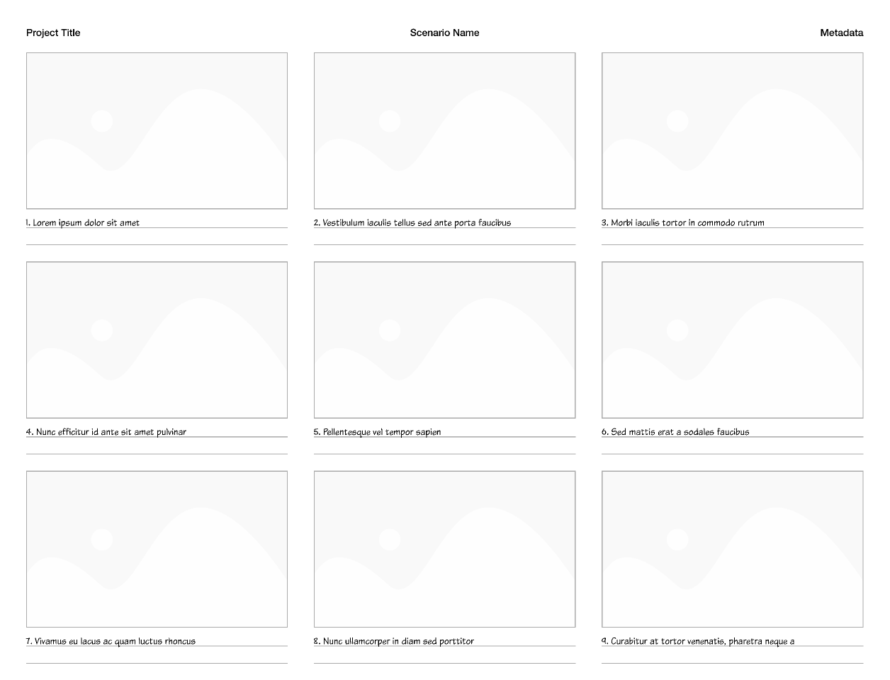 Storyboard Template Figma