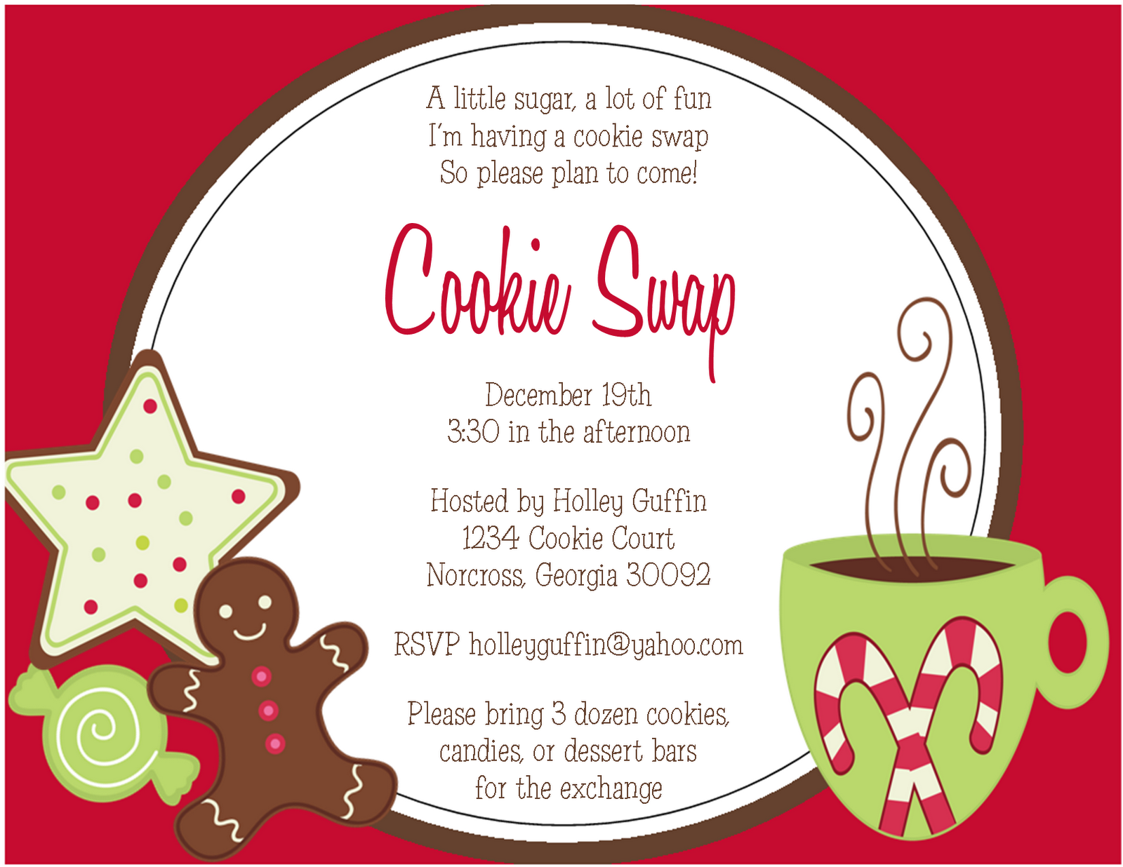 cookie exchange rules template cookie exchange rules template