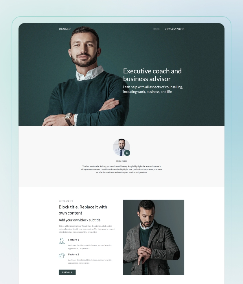 Therapist Website Templates Counseling Mental Health Psychotherapy Top Themes By Yola