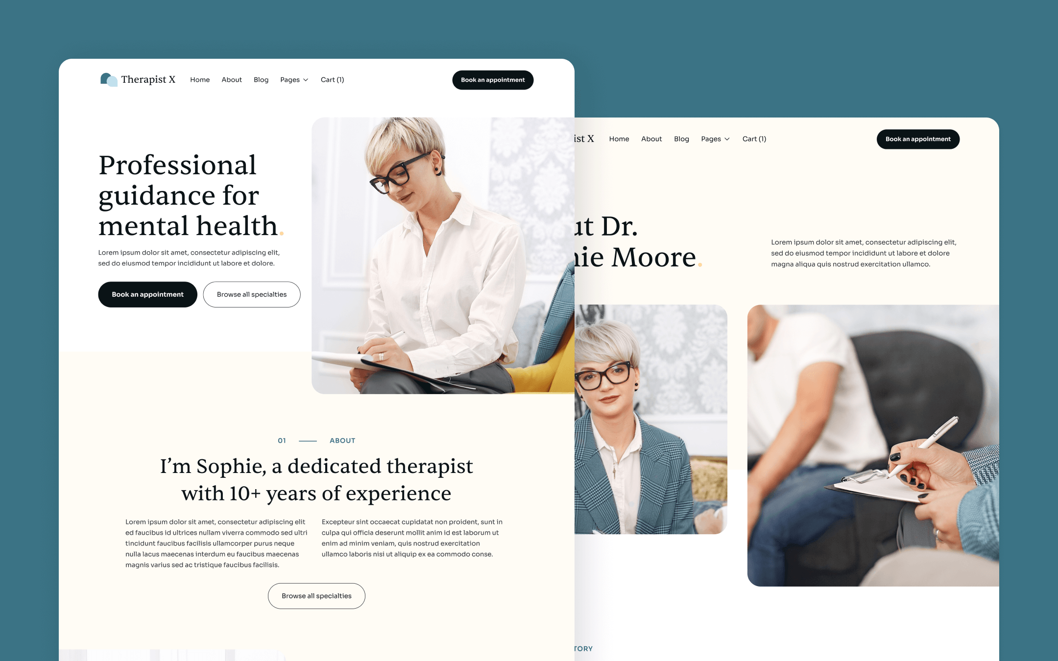 Therapy Webflow Template Therapy X BRIX Templates
