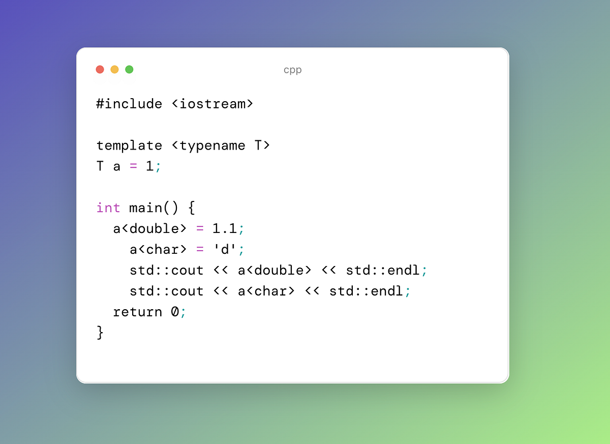 Understanding C 14 Variable Templates A Comprehensive Guide Level Up Coding