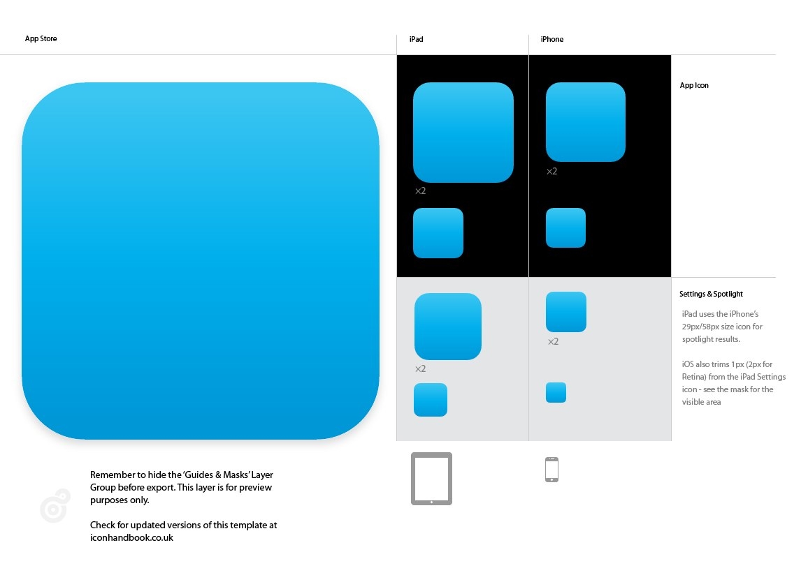 Updated IOS Application Icon Ai Template Hicks design