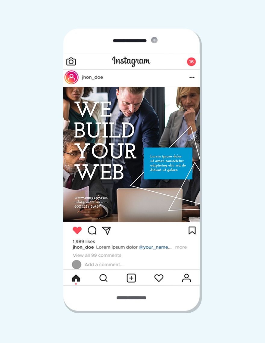 Web Design Instagram Ad Template In PSD Download Template Web Design Instagram Ad Template In PSD Download Template