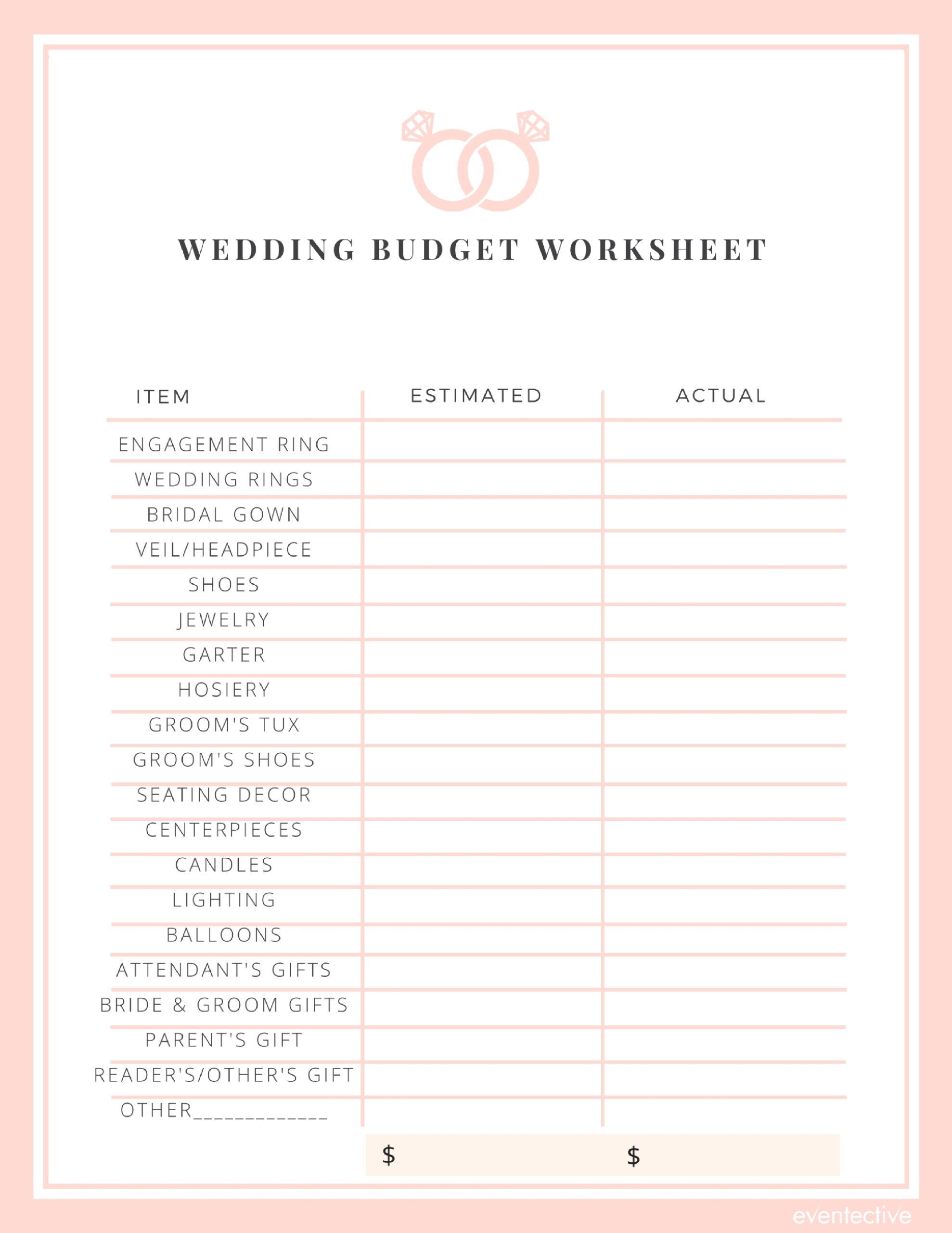 Wedding Budget Worksheet Cheers And Confetti Blog By Eventective Wedding Budget Worksheet Cheers And Confetti Blog By Eventective